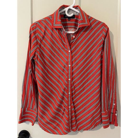 Jones New York Tops - Women’s Jones New York striped button down long sleeve shirt
